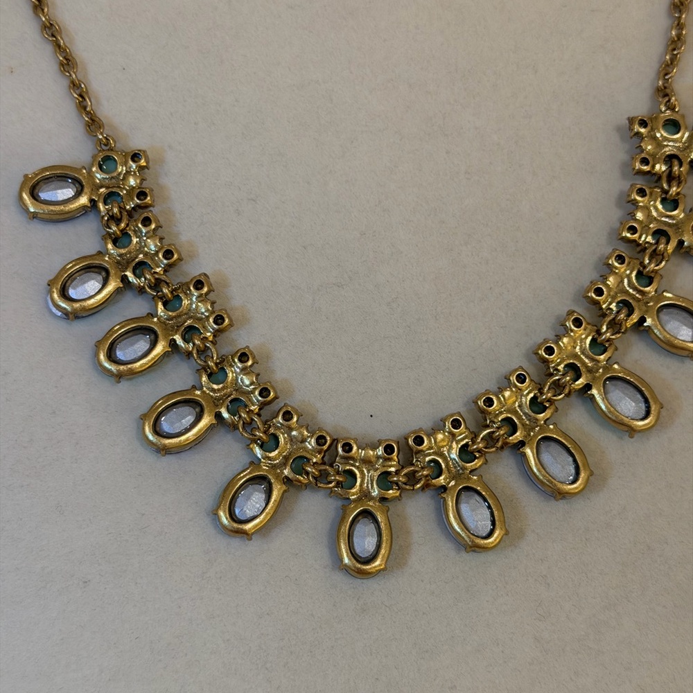 J. Crew Gold and Blue Statement Necklace - Picture 4 of 5